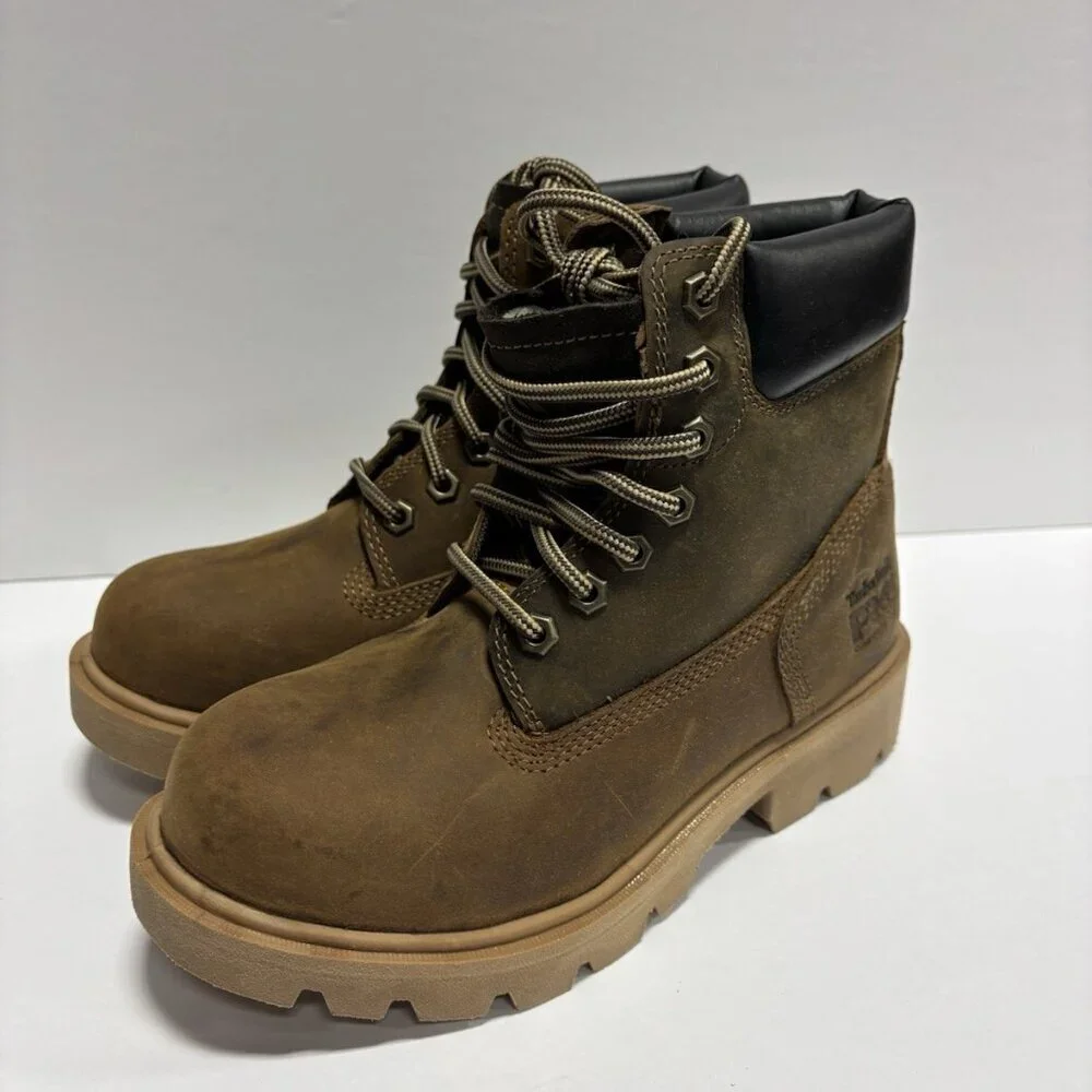 Timberland Pro Men’s Sawhorse 6” Composite Toe Work Boots, Size 3.5 M